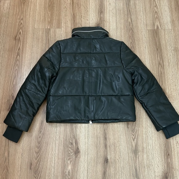 NWT! Walter Baker Leather Puffer Jacket. Size Small - Picture 3 of 8